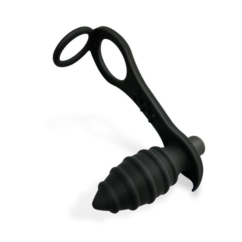 Aksten Plug Anal con Vibración y Anillo para Testículos - Imagen 4
