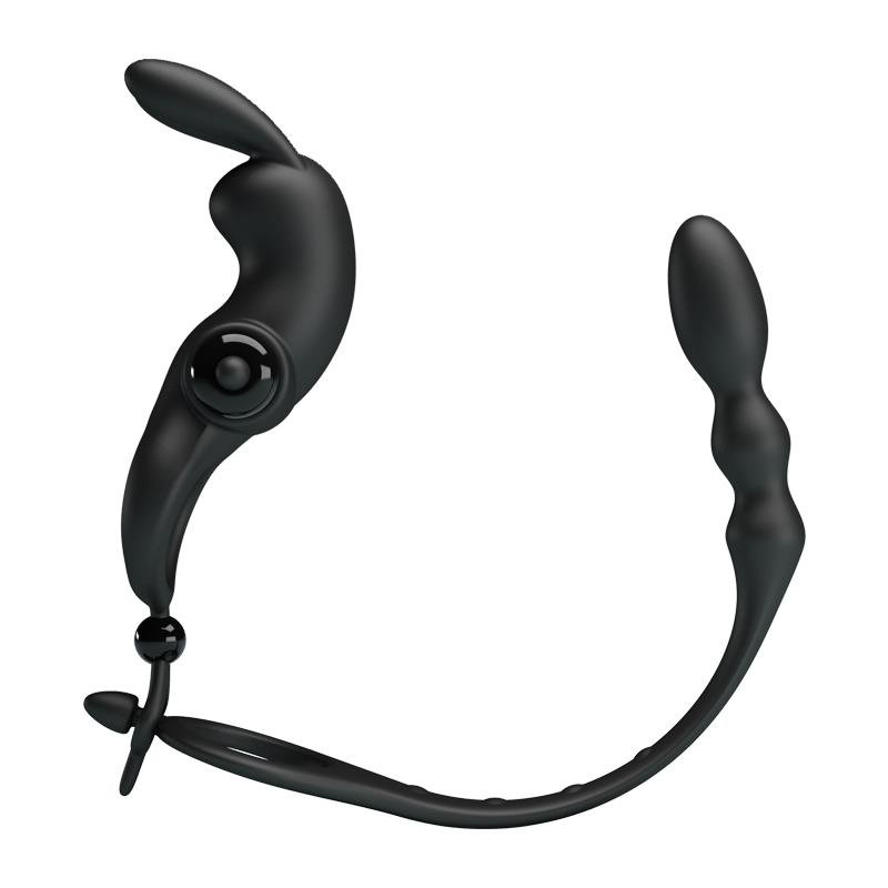 Anillo Vibrador con Cadena Anal Desmontable - Imagen 6