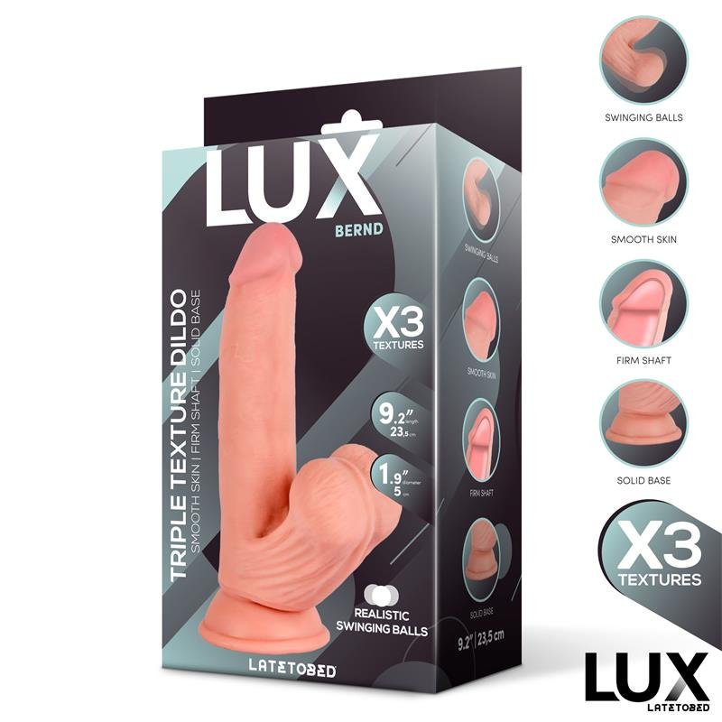 Bernd Dildo Triple Densidad con Testículos Oscilantes 9.2 - Imagen 3