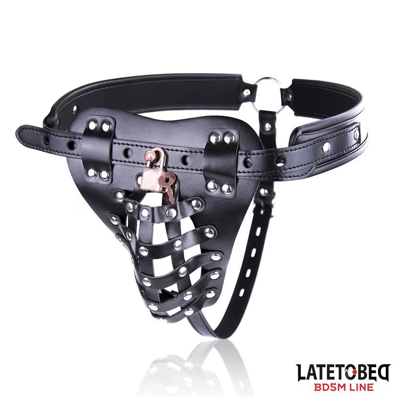 Cinturón de Castidad Masculino con Candado Ajustable
