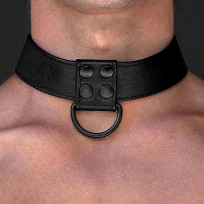 Collar con Correa Negro Mate - Imagen 3