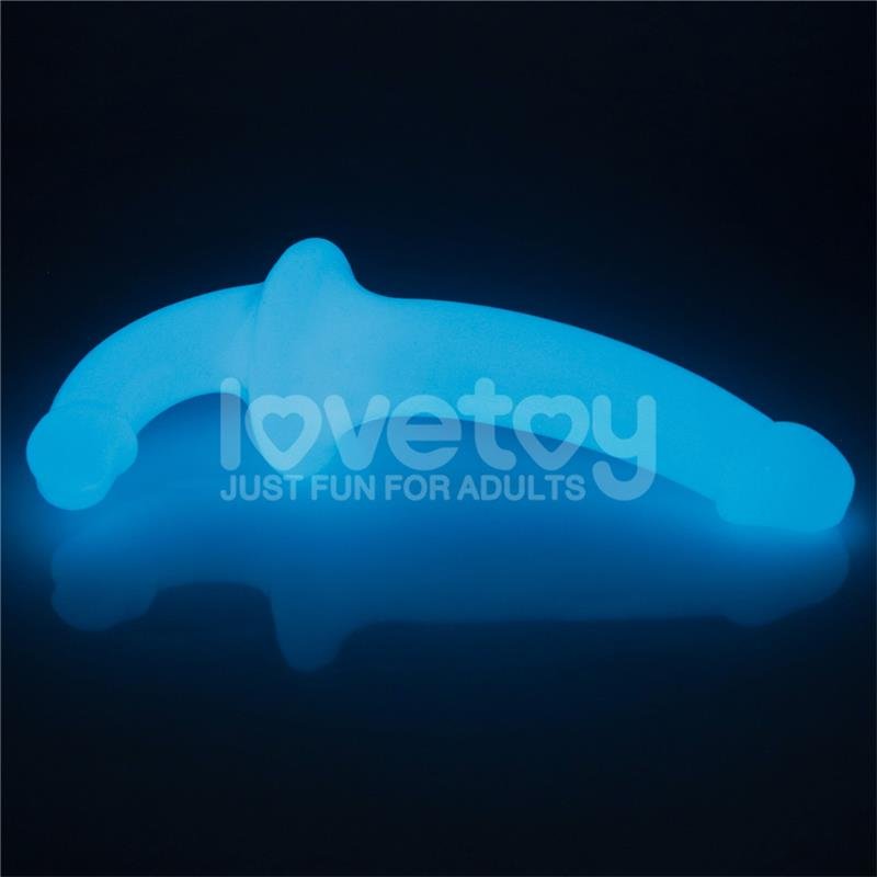 Dildo doble Lumino Play Luz Azul 10.5 - Imagen 4