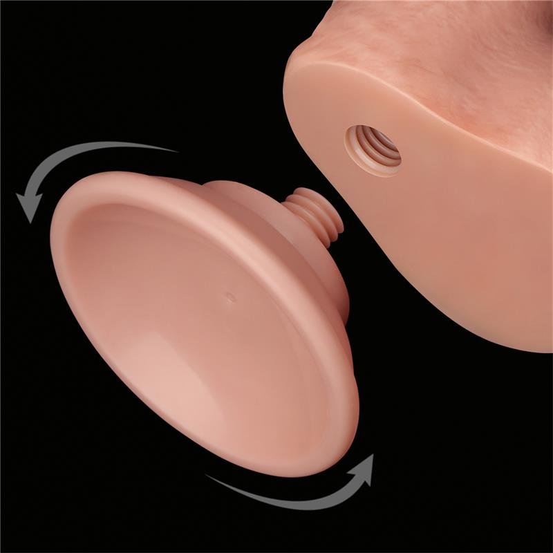 Dildo Dual Layer Piel Deslizante Retractil 7 - Imagen 4