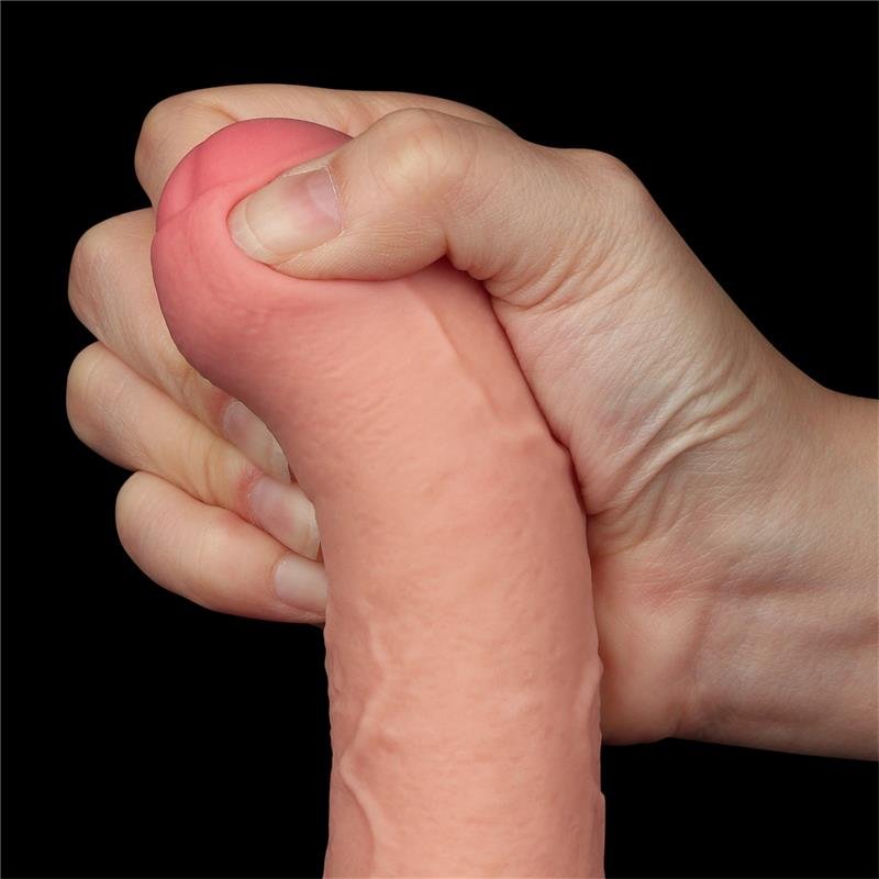 Dildo Dual Layer Piel Deslizante Retractil 8 - Imagen 4