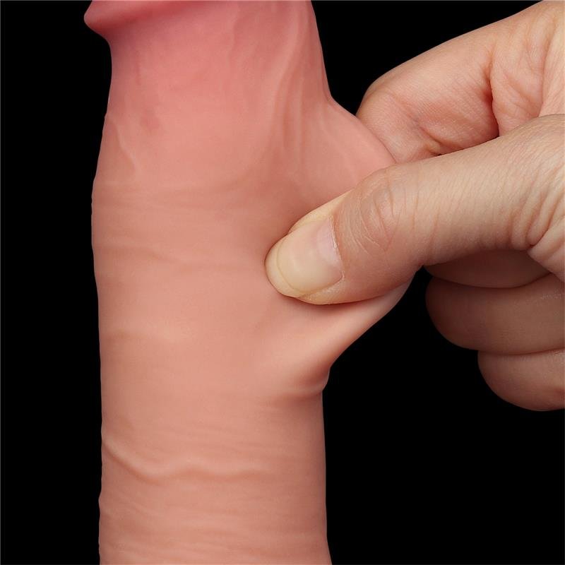 Dildo Dual Layer Piel Deslizante Retractil 8 - Imagen 7
