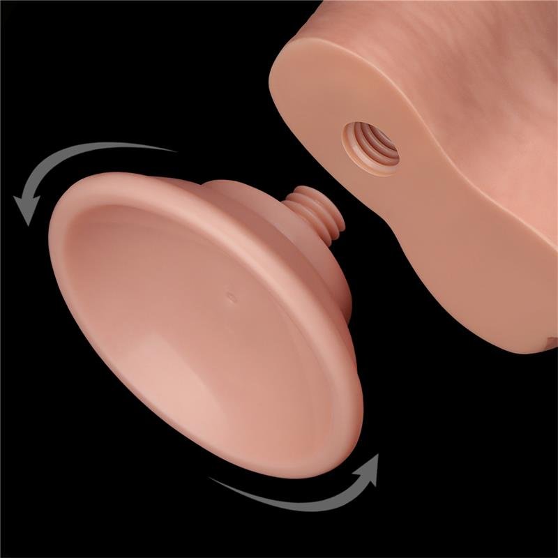 Dildo Dual Layer Piel Deslizante Retractil 8 - Imagen 3