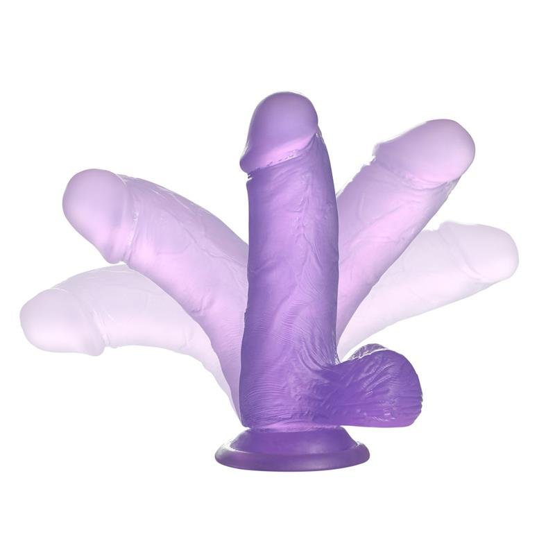 Dildo Jelly Studs 6 Púrpura - Imagen 3