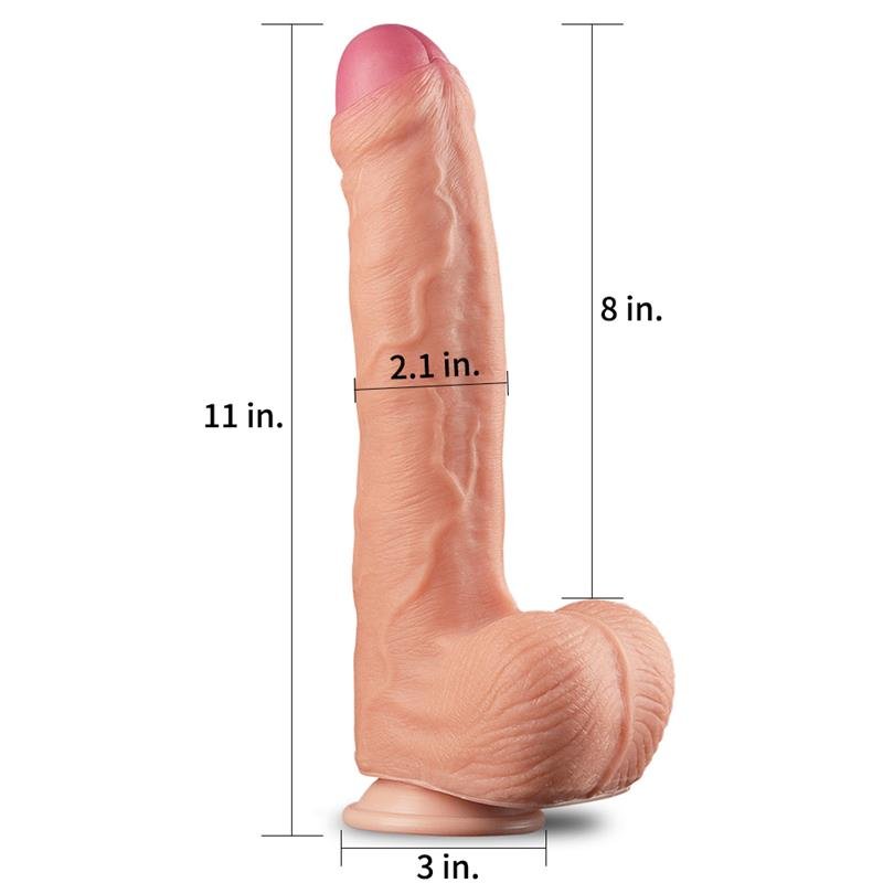 Dildo Nature 11 Dual Layer Natural - Imagen 3