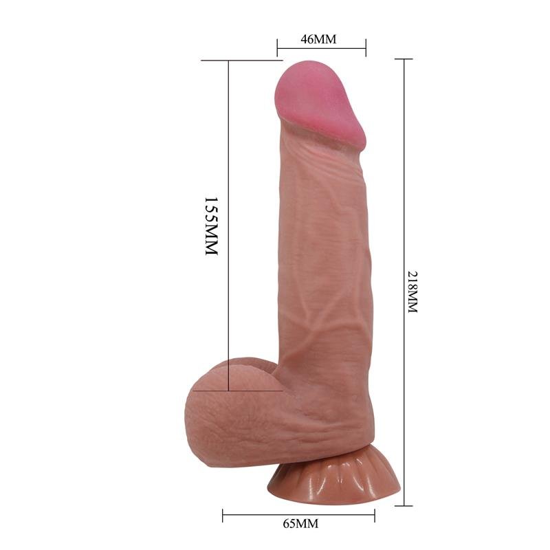 Dildo Realista Piel Deslizante Retractil 21.8 cm - Imagen 6