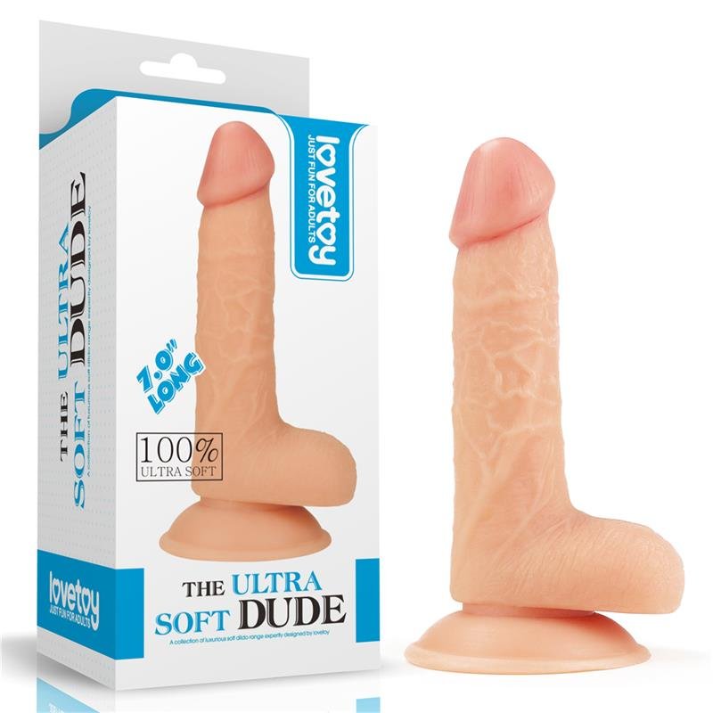 Dildo The Ultra Soft Dude 8 Natural - Imagen 6