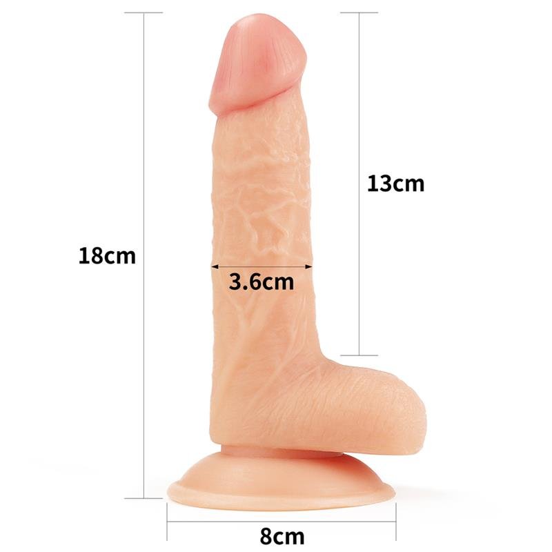 Dildo The Ultra Soft Dude 8 Natural - Imagen 7