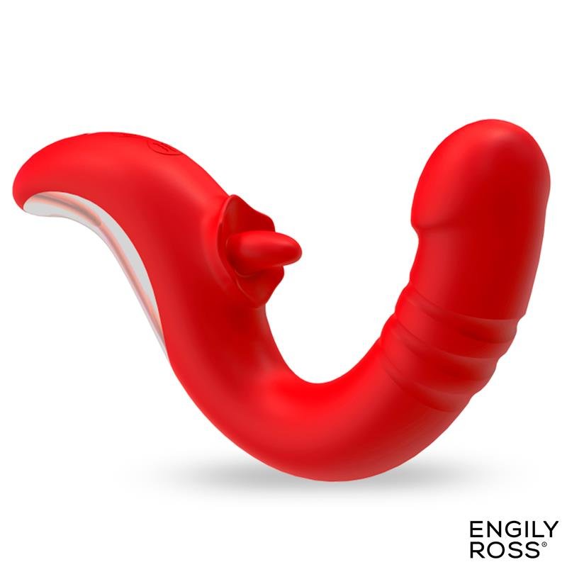 Drako Vibrador con Thrusting y Lengua Oscilante 360º - Imagen 4
