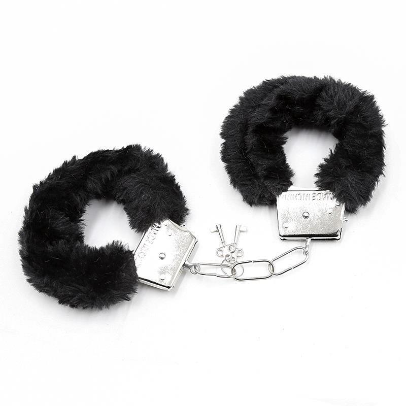 Esposas de Metal para Muñecas con Pelo Negro - Imagen 3