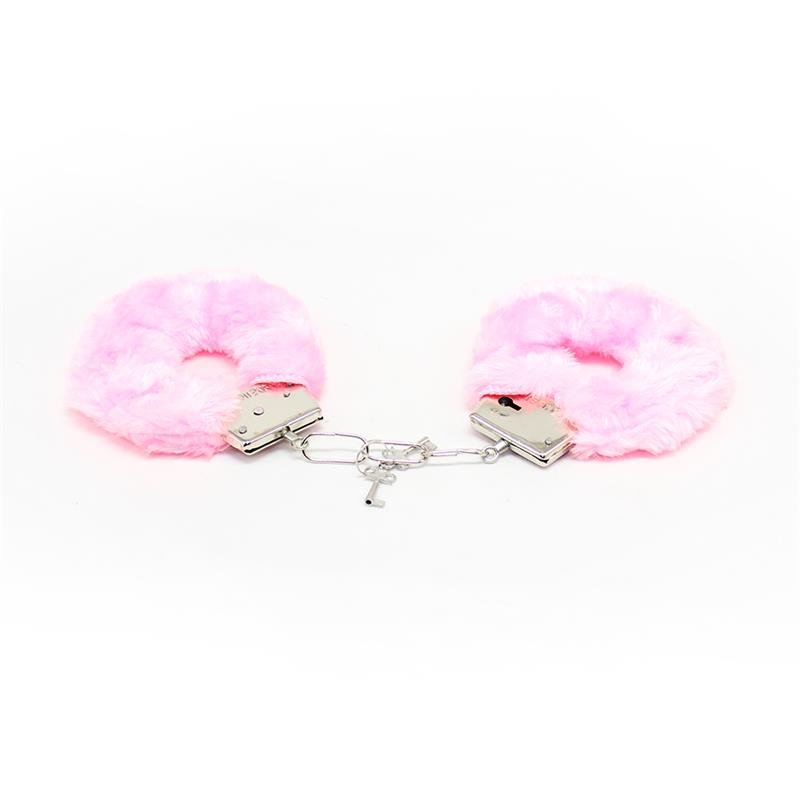 Esposas de Metal para Muñecas con Pelo Rosa - Imagen 4