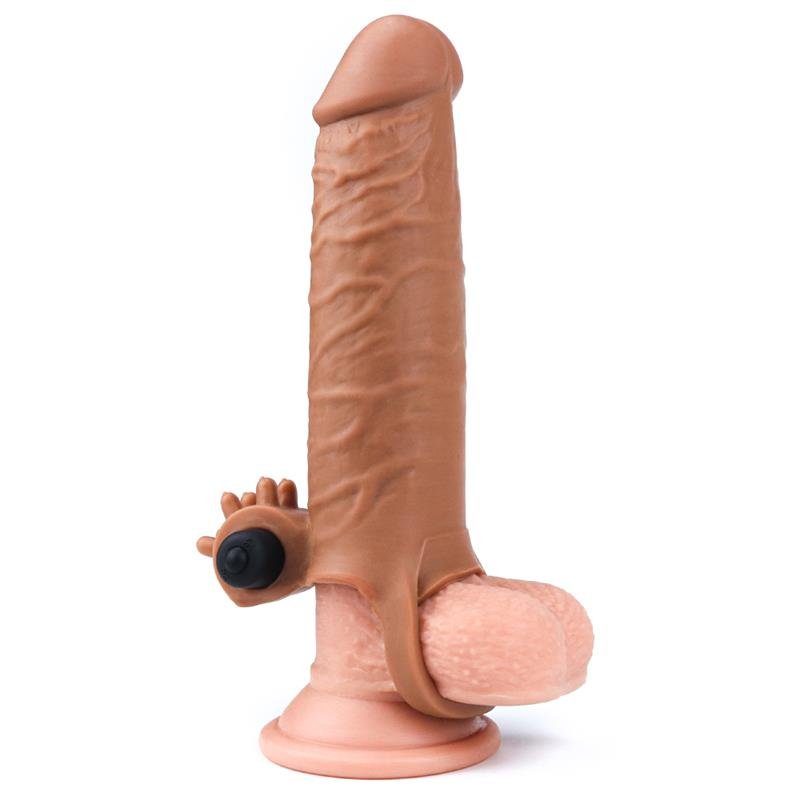 Funda para el Pene con Vibración Add 2 Pleasure X Tender Marrón - Imagen 6
