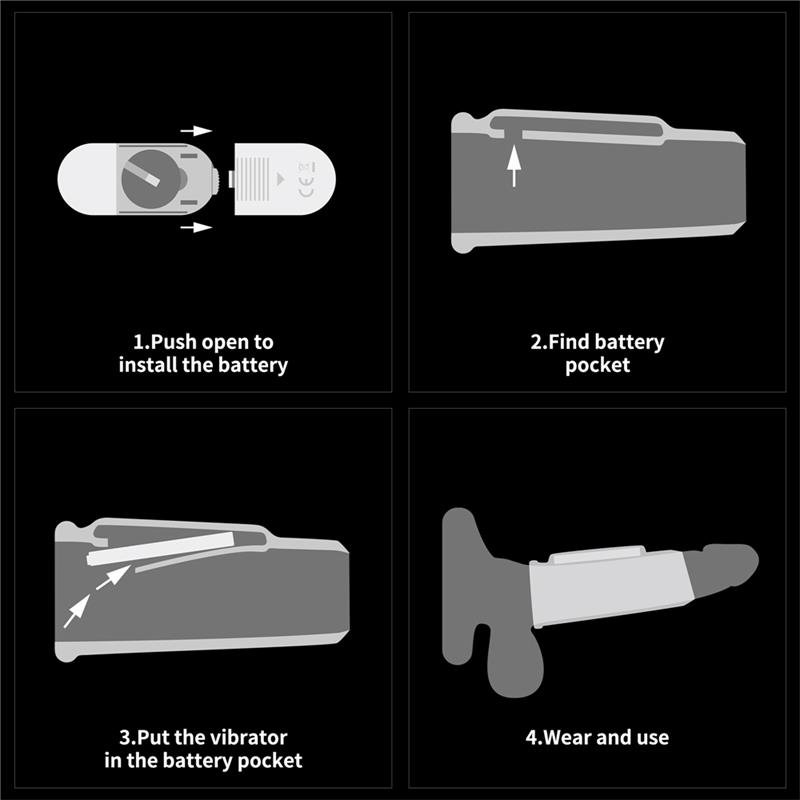 Funda para el Pene con Vibración Ridge Knights - Imagen 4