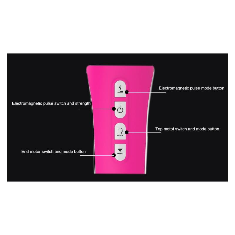 Masajeador y Vibrador Electro Fuchsia - Imagen 5