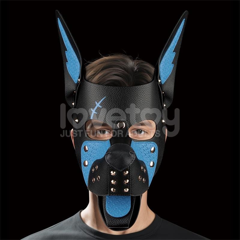 Máscara Cachorro Rebellion Reign Scarred Alpha Pup Azul - Imagen 4