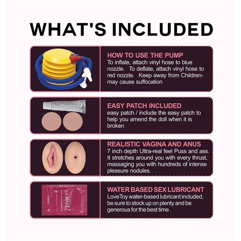 Muñeca Inflable Boobie Super Love Doll - Imagen 3