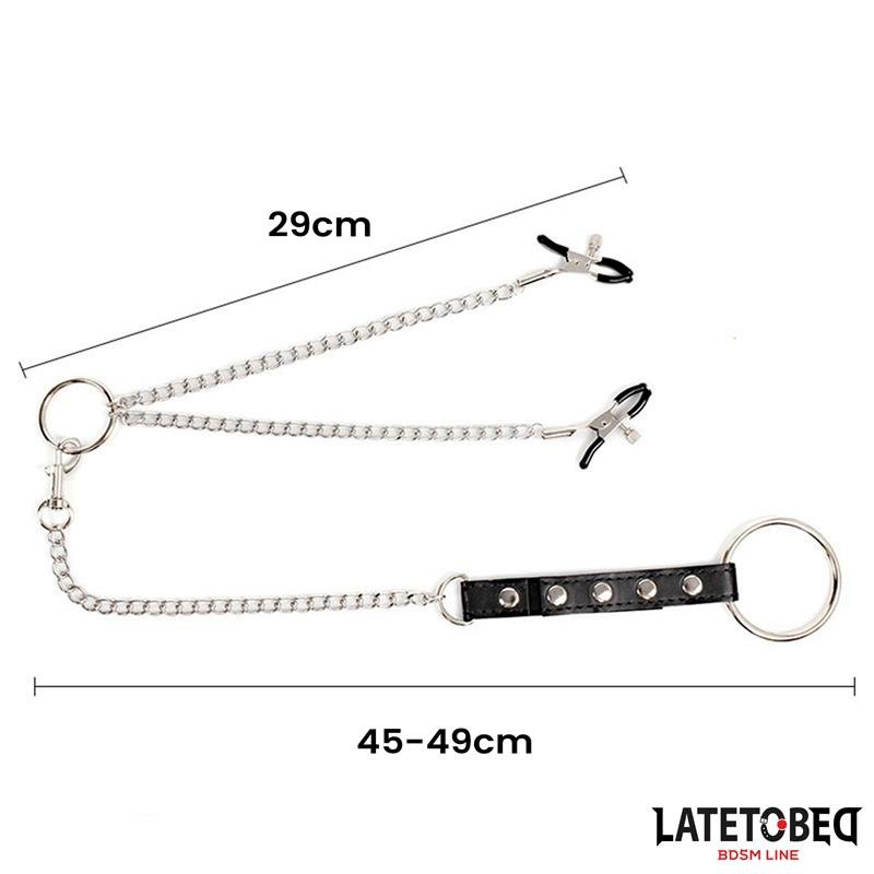 Pinzas para Pezones con Anillo para el Pene - Imagen 5