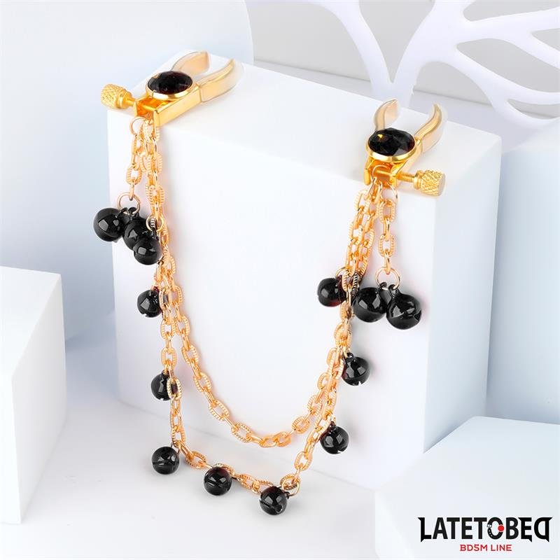 Pinzas para Pezones con Cadena y Cascabeles - Imagen 3