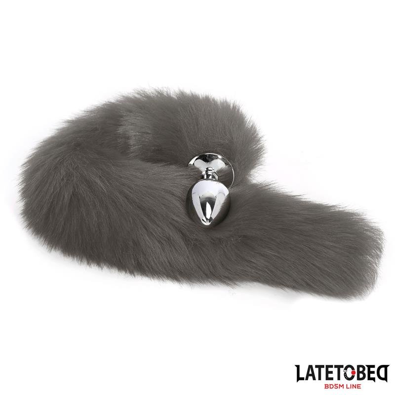 Plug Anal con Cola Gris 40 cm - Imagen 3