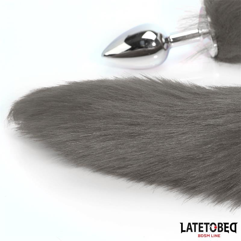 Plug Anal con Cola Gris 40 cm - Imagen 5