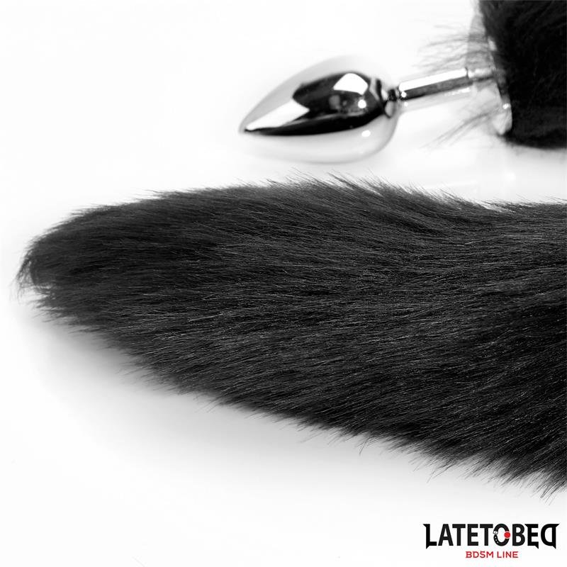 Plug Anal con Cola Negro 40 cm - Imagen 4