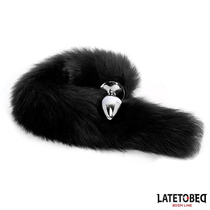 Plug Anal con Cola Negro 40 cm - Imagen 5