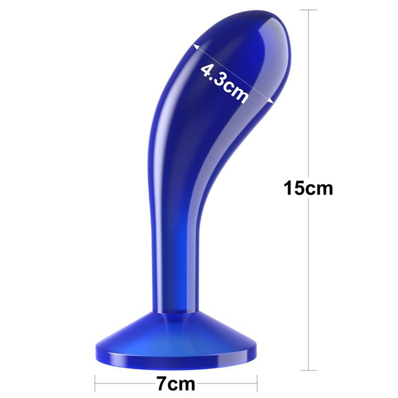 Plug Anal Flawless Azul Transparente 6 - Imagen 4