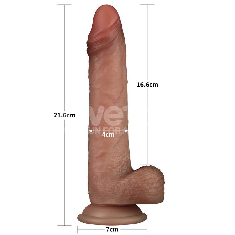 Sliding Pro Dildo Piel Deslizante-Retractil Dual Layer 8.5 - Imagen 6