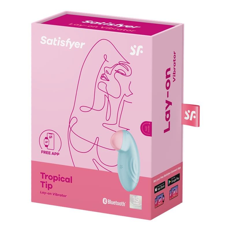 Tropical Tip con APP Satisfyer Connect Light Blue - Imagen 3