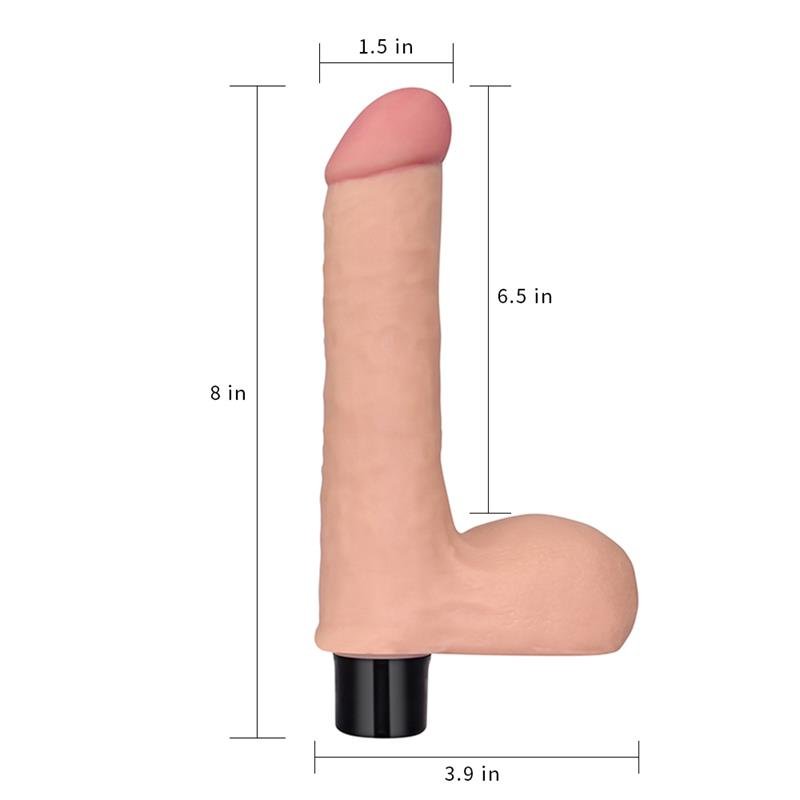 Vibrador Real Softee 8 Natural - Imagen 3