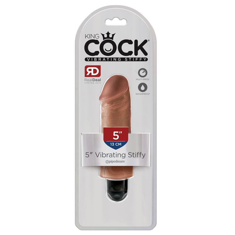 Vibrador Realista Stiffy 5 Bronceado - Imagen 3